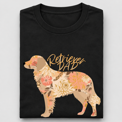 LY Tee Retriever Dad Print Classic Crew T-Shirt | Unisex | 100% cotton | Regular fit