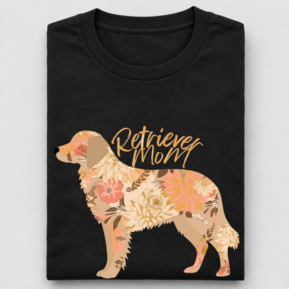 LY Tee Retriever Mom Print Classic Crew T-Shirt | Unisex | 100% cotton | Regular fit