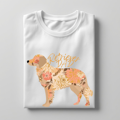 LY Tee Retriever Dad Print Classic Crew T-Shirt | Unisex | 100% cotton | Regular fit