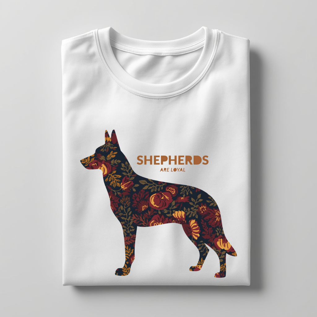 LY Tee GSD Are Loyal Print Classic Crew T-Shirt | Unisex | 100% cotton | Regular fit