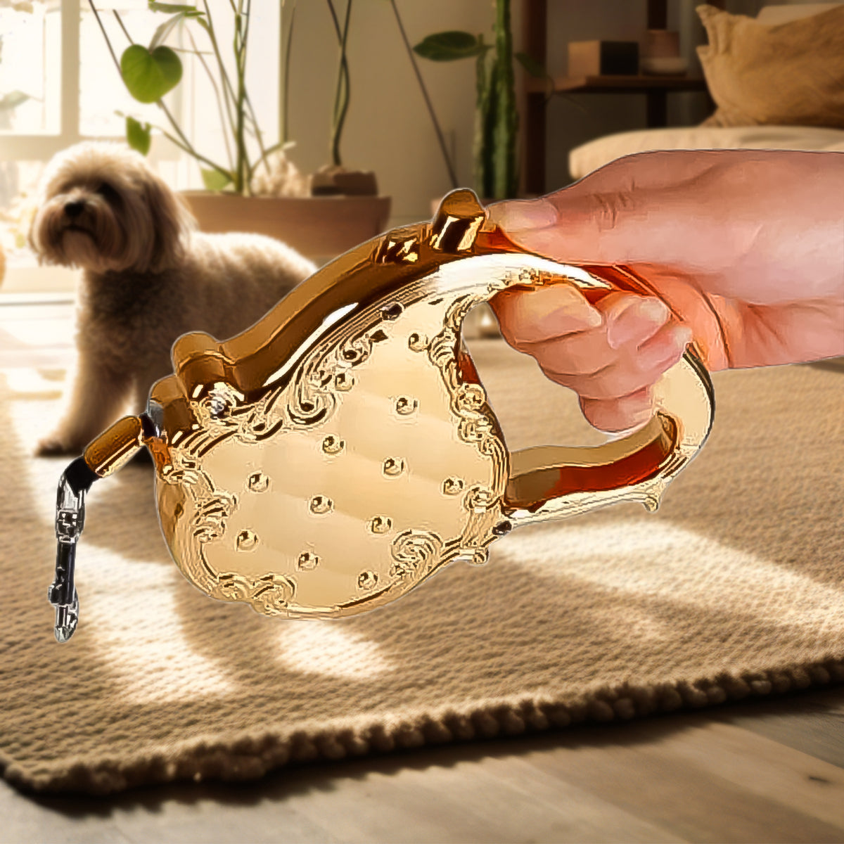 Retractable Telescopic Belt Rope Cat Golden Traction (3m Approx  1 Pc)