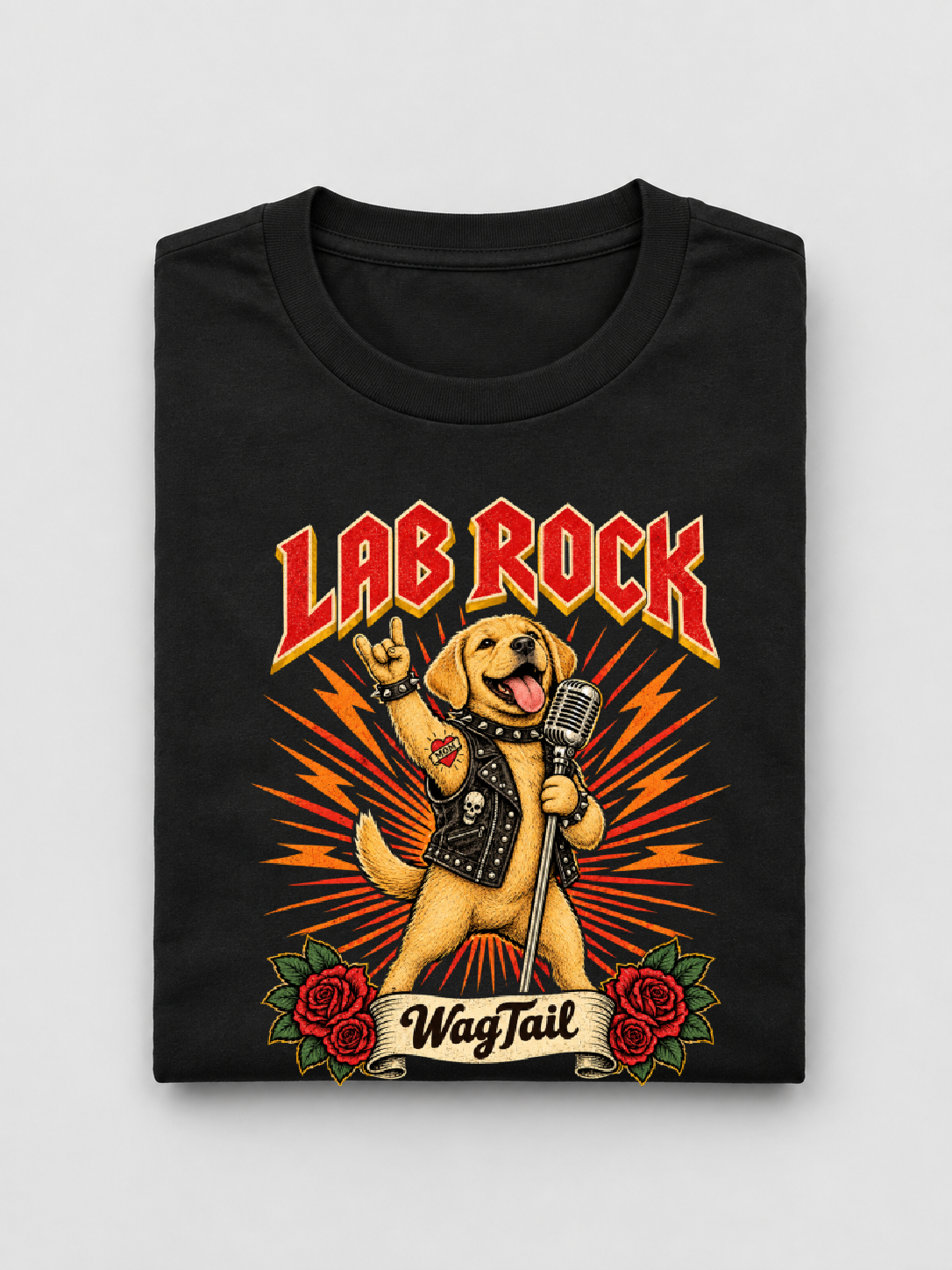 LY Tee Lab Rock Print Unisex Oversized Standard T-Shirt | 100% cotton | Oversized fit
