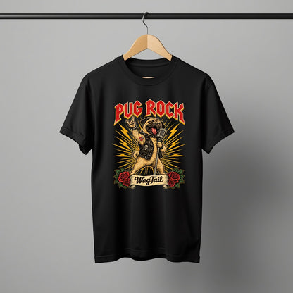 LY Tee Pug Rock Print Unisex Oversized Standard T-Shirt | 100% cotton | Oversized fit