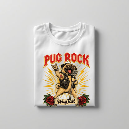LY Tee Pug Rock Print Unisex Oversized Standard T-Shirt | 100% cotton | Oversized fit